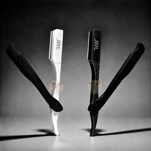 JRL Gold & Black Magnetic Luxury Stainless Steel Manual Straight Edge Razor with Custom Logo for Professional Barbers <b>Beard</b> <b>Care</b> - Product Image 1