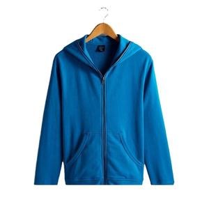 Sweat-shirt à capuche zippé personnalisé pour homme, en molleton, vierge, décontracté, pour le fitness, avec logo, vente en gros de vêtements - Product Image 5