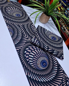 Tissu en coton imprimé africain et Ankara au mètre, matière colorée pour la couture de vêtements et l'artisanat - Product Image 1