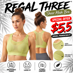 Soutien-gorge en maille transparente avec empiècements extensibles légers, soutien-gorge de sport sans armatures pour femme, 100 % polyester, dos nageur sans coutures - Product Image 1