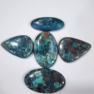 Piedras Preciosas de Cuarzo Azurita Natural de Alta Calidad, Piedras Sueltas Multiforma para Diseño de Joyería, Acabado Azul Elegante - Product Image 4