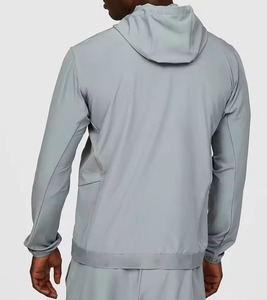 2026 Men's Custom Printed 2-Piece Windbreaker Shorts Hooded Jacket Tracksuit Eco-Friendly Reflective Zip Fleece Spring Casual - Product Image 3