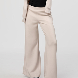 Pantalon de survêtement évasé décontracté pour femme, coupe ample, patchwork, respirant, longueur intégrale, modèle 2026 - Product Image 1