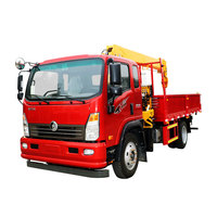 Prix usine Baoliwei 4x2 5T grue droite camion 4T manipulateur camion 6T stock grue montée sur camion à vendre