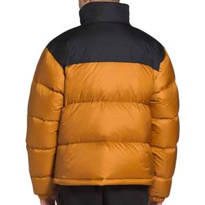Veste matelassée fine personnalisée pour homme, col montant, logo brodé sur le devant, manteau d'hiver épais, service de vente en gros OEM - Product Image 3