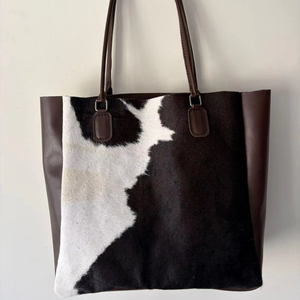 Bolso Tote de Piel con Pelo Sintético Moderno para Mujer, Bolso de Hombro de Moda Hecho a Mano, Precio al por Mayor, Bolso Tote de Piel con Pelo Sintético Resistente al Agua - Product Image 6