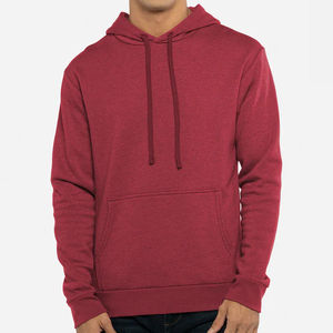 Sweat-shirt à capuche zippé pour homme, coupe classique, couleur unie, poche, décontracté, en polaire, écologique, vêtements d'hiver - Product Image 1