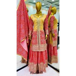 Hermoso conjunto de Parte superior inferior y Dupatta para mujer con impresionante impresión digital - Product Image 6