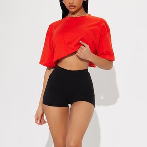 Round Neck Both Shoulder Short Sleeve <b>Women's</b> Summer 2026 New Slim Fit Versatile Slim Short Top T-Shirt - Product Image 3