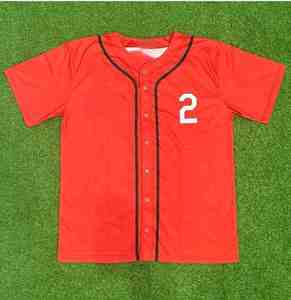 Baseball Softball Jersey Unisex Adult <b>Short</b> <b>Sleeve</b> <b>Button</b>-<b>Up</b> Anti-Bacterial Quick Dry Breathable Player Name Front 2026 - Product Image 5