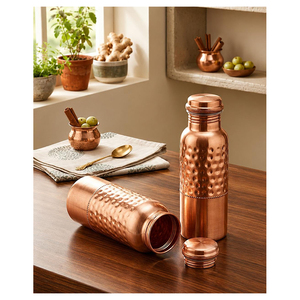 Botella de Agua de Cobre de Primera Calidad, Diseño Moderno y Lujoso, Botella Ecológica para Bebidas - Product Image 2