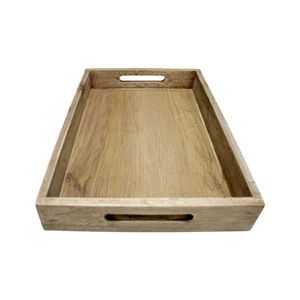Plateau de service élégant en bois massif avec finition polie lisse pour une présentation de luxe à la maison et en restauration professionnelle - Product Image 4