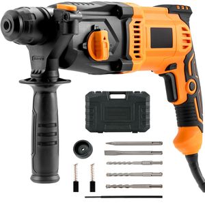 Martello Demolitore Elettrico SDS Plus da 8 Ampere con Cavo, 1 Pollice, per Lavori Pesanti, con Frizione di Sicurezza, Martelli da Scalpellatura, Punta SDS Max - Product Image 6
