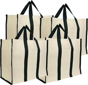 Bolsa de Mano de Lona de Algodón Resistente, Bolsa de Compras Diaria Premium - Product Image 4