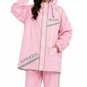 <b>Women</b>’s Waterproof Motorcycle Rain Suit Jacket and <b>Trouser</b> Set <b>Women</b>’s All Weather Waterproof Rain Suit - Product Image 1