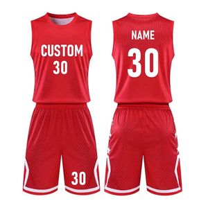 Ensemble de maillots de basket-ball personnalisés imprimés par transfert thermique, uniforme d'équipe, adultes, taille plus, respirant, séchage rapide, évacuation de l'humidité, 100% - Product Image 1