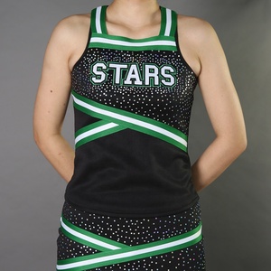 Ventes en gros de tenues de cheerleading pour femmes à bas prix, personnalisables avec votre propre design imprimé, de haute qualité, confortables, 100% polyester - Product Image 3