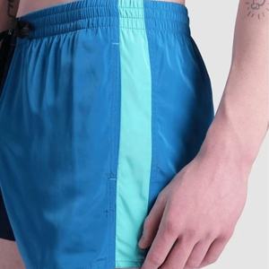 กางเกงว่ายน้ำขาสั้นสองสีสำหรับผู้ชายกางเกงขาสั้นชายหาดผ้าแห้งเร็วน้ำหนักเบามีเชือกผูกปรับได้โลโก้ได้ตามต้องการ - Product Image 5