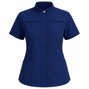 Hot <b>Sale</b> Modern Medical Scrub Suit Women Healthcare Uniform Nursing Workwear Hospital Clothing With Matching Pants - Product Image 1