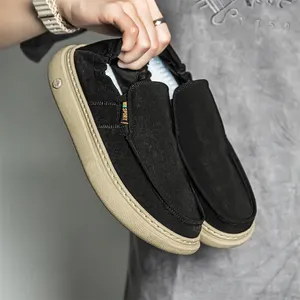 Mocasines Verdes Sin Cordones para Hombre - Zapatillas Planas de Lona Suave, Zapatos Casuales, Zapatos de Conducir para Primavera, Ideales para el Trabajo, Viajes y el Día a Día - Product Image 2