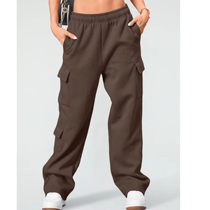 Pantalones Deportivos de Lona Ligeros de Alta Calidad, Ajuste Personalizado, con Bolsillos, Cintura Alta, para Mujer, para Yoga, Correr, Transpirables y de Secado Rápido - Product Image 1