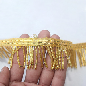 Flecos de alambre de oro personalizados OEM, accesorios tejidos ecológicos para prendas de vestir - Product Image 5