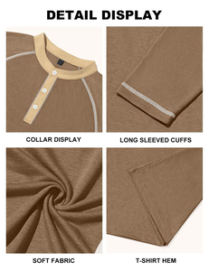 T-shirts à manches longues pour hommes sur mesure, 100% coton, séchage rapide et respirant, manches longues d'été avec tissu tricoté, prix bas - Product Image 5