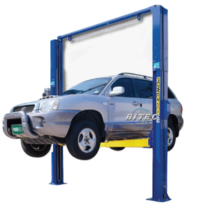 Elevador hidráulico de dos postes de alta resistencia para autos, con capacidad de 4000 kg, de piso libre, para mecánicos y talleres, con entrega rápida. - Product Image 1