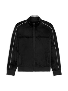 Ensemble de survêtement de luxe en velours pour homme – Tenue de jogging en velours premium avec fermeture éclair intégrale – Ensemble de sport en velours coupe ajustée pour homme - Product Image 6
