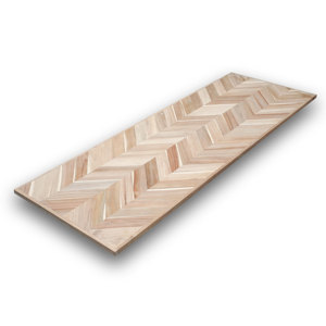 SMARTWOOD Custom Acacia Herringbone <b>Desktop</b> – Solid <b>Wood</b> Replacement for Standing Desks & Computer Workstations - Product Image 1
