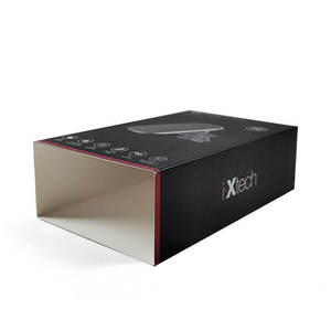 Boîte cadeau magnétique avec logo personnalisé, emballage en carton rigide pour chargeur sans fil, support de voiture et adaptateur secteur - Product Image 4