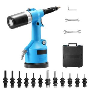 Kit di Utensili Pneumatici per Rivettatura ad Aria Compressa 20.2KN con Pistola per Rivetti a Strappo e Pistola Idraulica per Rivetti, Kit Meccanico - Product Image 1