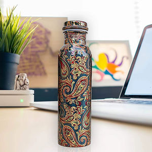 Hammered <b>Copper</b> Water <b>Bottle</b> <b>Copper</b> <b>Bottle</b> <b>Copper</b> Tumbler for Drinking Water <b>Bottle</b> Pure <b>Copper</b> <b>Bottle</b> Handmade Ayurveda Pot - Product Image 4