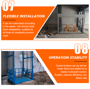 300kg <strong>Indoor</strong> Outdoor <strong>Elevator</strong> for Disabled Freight Warehouse <strong>Cargo</strong> Small Home Hydraulic Pump Customized Hydraulic <strong>Platform</strong> Lift - Product Image 3