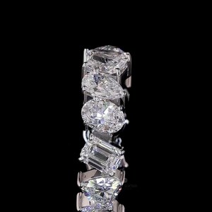 Multiple Shape Diamond & White Gold <b>Ring</b> Elegant Mixed Cut Cluster Design Luxury Bridal Statement <b>Ring</b> Gift For Her <b>Fine</b> Jewelry - Product Image 4