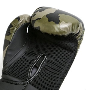 Guantes de Boxeo de Cuero con Patrón de Camuflaje, con Cordones, Transpirables, para Adultos, Equipo de Entrenamiento - Product Image 6