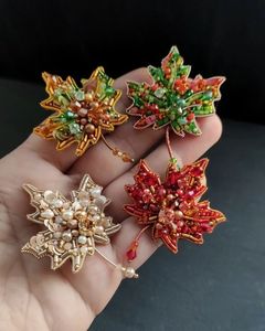MD HANDICRAFTS Luxury Handmade Embroidery Brooch with <b>Sparkling</b> Beads Pearls Sequins for Children's & Women's Wedding Occasions - Product Image 2