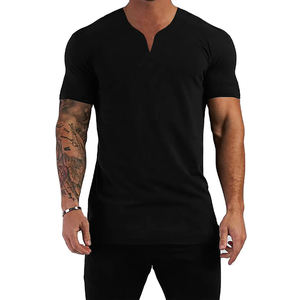 Camiseta de manga corta de rendimiento con logotipo personalizado de estilo moderno, venta directa de fábrica, camiseta informal de estilo urbano para hombre - Product Image 5