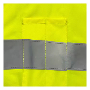 <b>Mens</b> High Visibility Safety Workwear Bomber <b>Jacket</b> Protective <b>Reflective</b> Hi-Vis Outdoor Work <b>Jacket</b> - Product Image 4