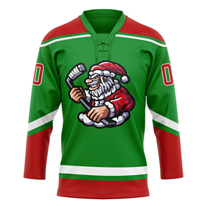 Ventes en gros d'uniformes de hockey du New Jersey, maillots de hockey sur glace cousus pour hommes, USA - Product Image 2