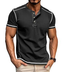 Camisetas Deportivas de Lona de Algodón para Hombre, con Logotipo Personalizado de Alta Calidad, Estilo Gótico, Transpirables, para Fitness, Nuevo Estilo, Ropa Deportiva Atlética OEM - Product Image 1