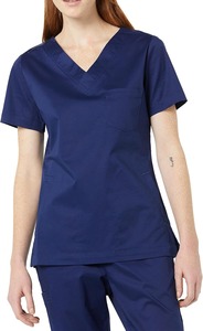เสื้อสครับแขนสั้นคอวีทรงคลาสสิกสำหรับผู้หญิง Medical Essentials (มีจำหน่ายในขนาดพลัสไซส์) - Product Image 4