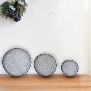 Bandeja de metal galvanizado adecuada para servir desayunos en hoteles y cafeterías, bandeja decorativa galvanizada perfecta para servir bocadillos - Product Image 2