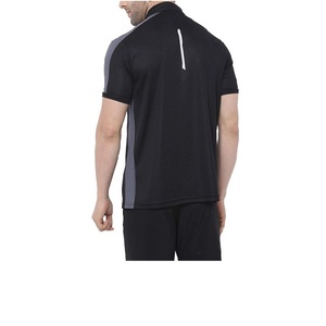 T-shirt Homme Personnalisé en Polyester Tricoté avec Panneaux aux Épaules, Coupe Ajustée, Grammage Lourd 180g, Couleur Unie, Impression Sérigraphique, Style Décontracté - Product Image 5