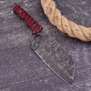 Couteau de chef à lame fixe en acier Damas fait main sur mesure, couteau de boucher pour le camping, couteau à découper, couteau à désosser, vente en gros 2026 UE - Product Image 2