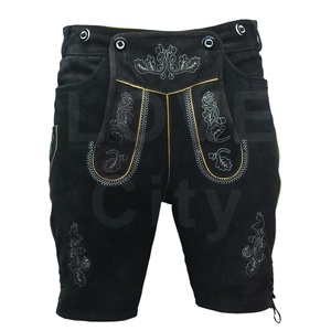 กางเกงขาสั้นหนังบาวาเรียนพรีเมียมสำหรับผู้ชาย แบบดั้งเดิมของเยอรมัน ตกแต่งด้วยลายปัก สายรัดปรับได้ เป็นมิตรกับสิ่งแวดล้อม - Product Image 6