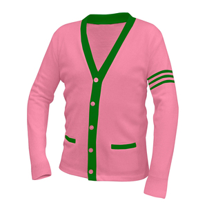 OEM Wholesale Embroidery Knit <b>Cardigan</b> Sweaters For Sorority fraternity College Varsity Greek Apparel Sweaters For Unisex - Product Image 1