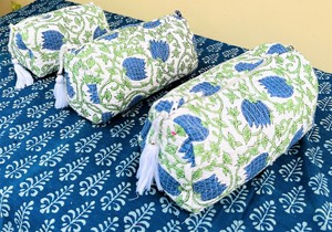 Ensemble de 3 trousses de toilette imprimées à la main, imperméables, lavables, pour maquillage et cosmétiques, avec poches, cadeau pour elle, cadeau de Noël - Product Image 4