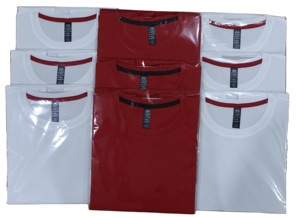 Venta al por mayor promocional calidad duradera algodón suave sensación poliéster Camiseta cuello redondo en blanco Unisex media manga camisetas fabricante - Product Image 6