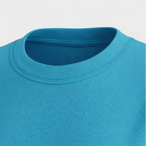 Conjunto Deportivo de 2 Piezas para Mujer, Camiseta de Manga Corta y Pantalones Cortos por Encima de la Rodilla, Color Sólido, Transpirable, Tejido de Punto, Cuello Redondo, Azul - Product Image 4